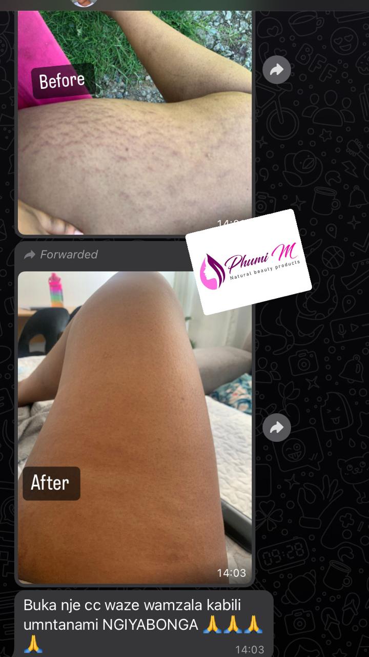 Body-care routine — customer share on WhatsApp